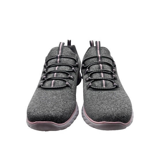 Athletic Works Gray & Pink Women's Slip-On Casual Shoes Size 8.5 W Odor Control - Picture 1 of 9